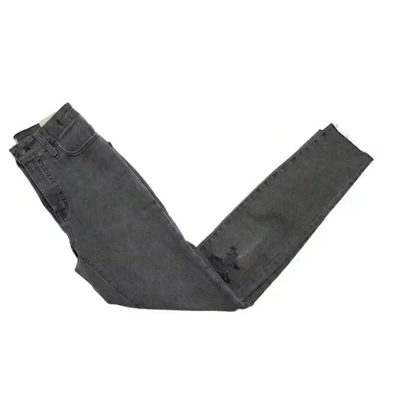 NWT Madewell Jeans Size 24 Curvy High Rise Skinny Gray Distressed Denim - Picture 2 of 16